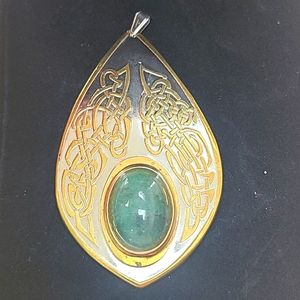 Large celtic necklace pendant